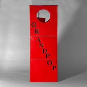 Red Reusable "Grandpop" Wine Bag